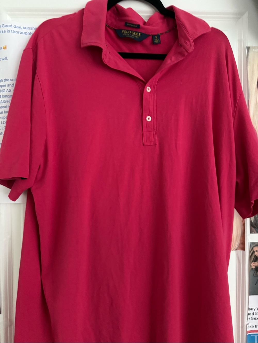 Ralph Lauren Men’s Deep Pink Polo Shirt